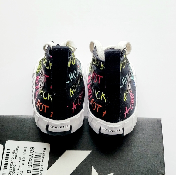 Converse UNT1T!3D Hi 'Not A Chuck' Black Multicolor Size 8 - Picture 4 of 6